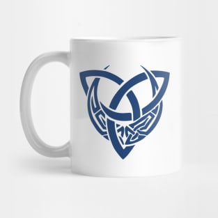 Blue Triquetra Celtic Moon Symbol Mug